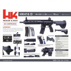Umarex Licensed CYMA T8 CGS HK416D MWS
  GBBR